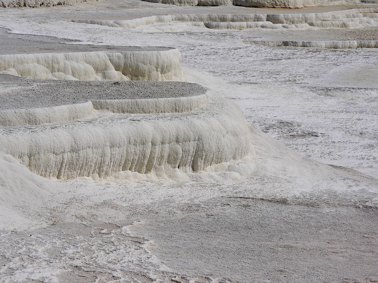 The calcium travertines at Pamukkale